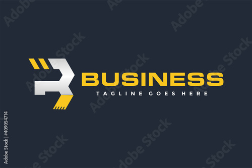 initial R excavator logo