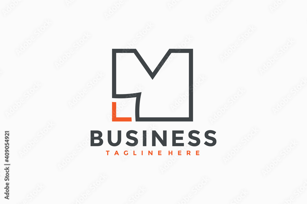 initials M paper logo initials M paper logo