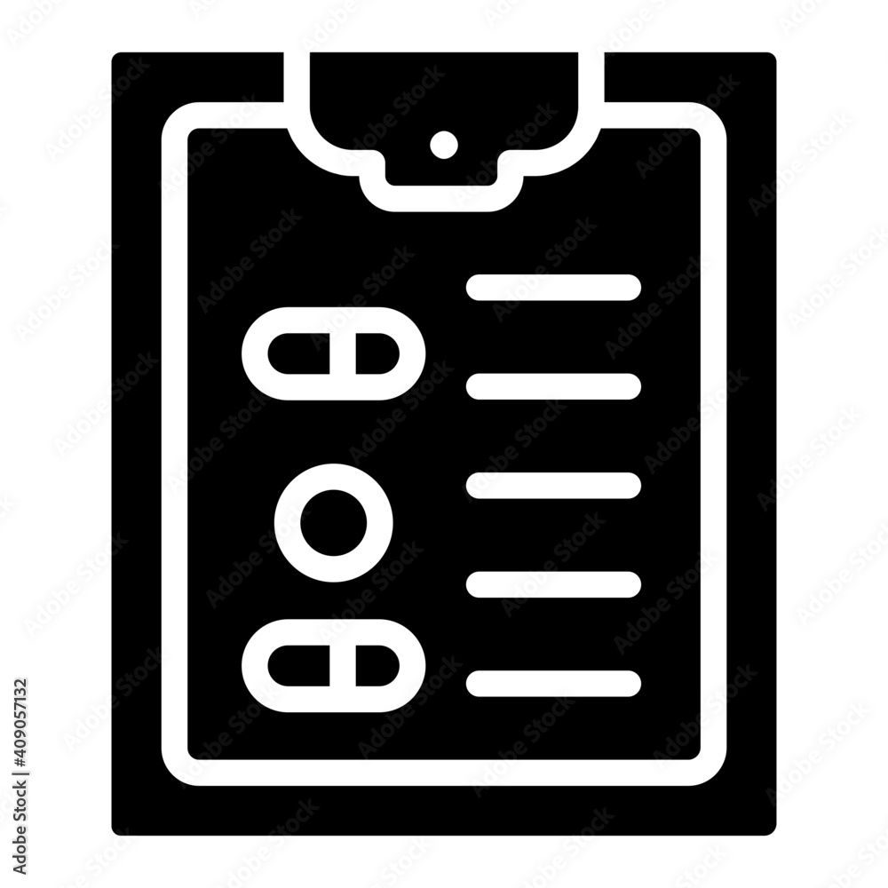 Healthcare report icon in solid editable style Healthcare report icon in solid editable style