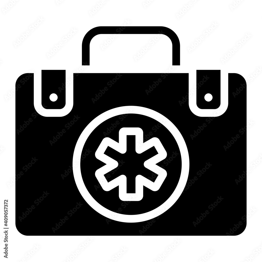 Medical sign on box, concept of medical kit or first aid kit Medical sign on box, concept of medical kit or first aid kit