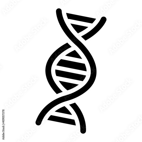 an icon of double helical structure, deoxyribonucleic acid