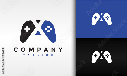 stick game letter X logo