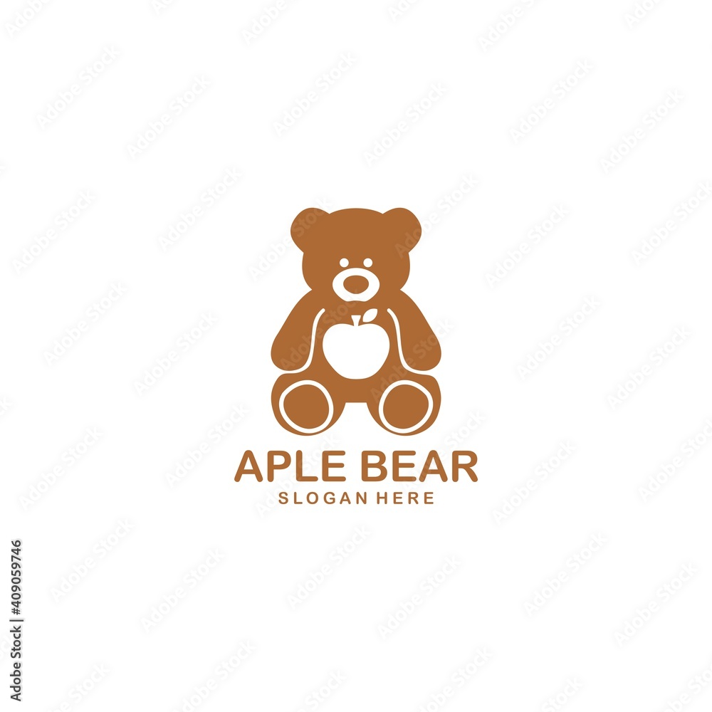 Fruit Nature Bear logo design inspiration Fruit Nature Bear logo design inspiration