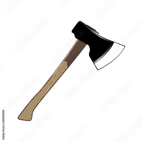 axe vector illustration isolated on white