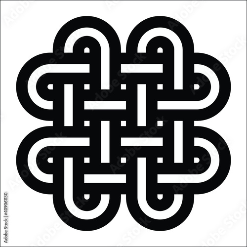 celtic knot pattern, vector illustration 