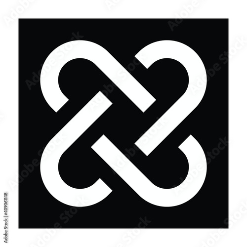 celtic knot, folk ornament, vector illustration 