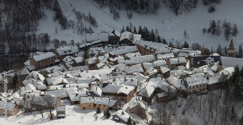 Fotografi Village de La Grave sous la neige