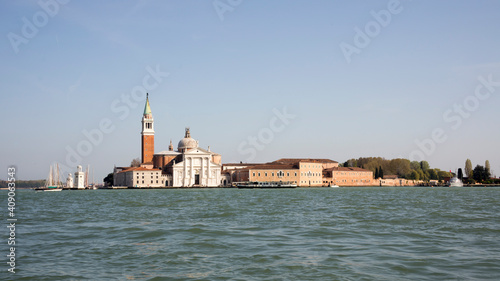 View of the island and the Cathedral of San Giorgio Maggiore. Venice. Italy © aleks