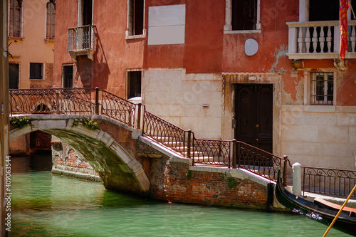 landscape with street in Venice, Italy