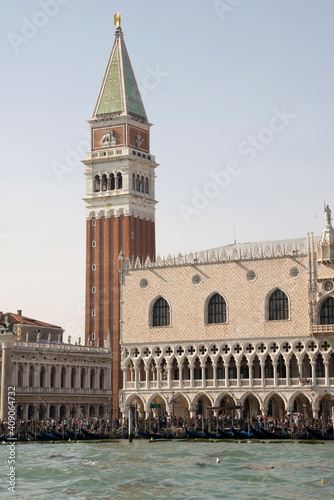 View of the Piazza San Marco from the boat. Venice. Italy © aleks
