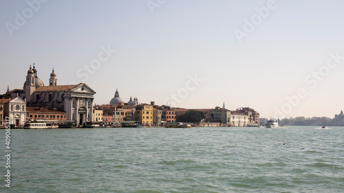 View of the Grand Canal with boats. Venice. Italy © aleks