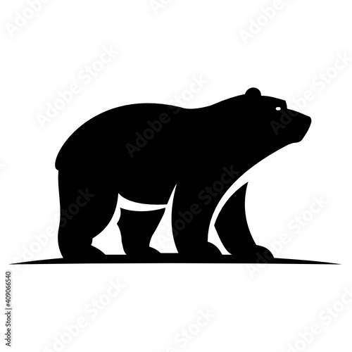 bear logo design template inspiration, vector illustration