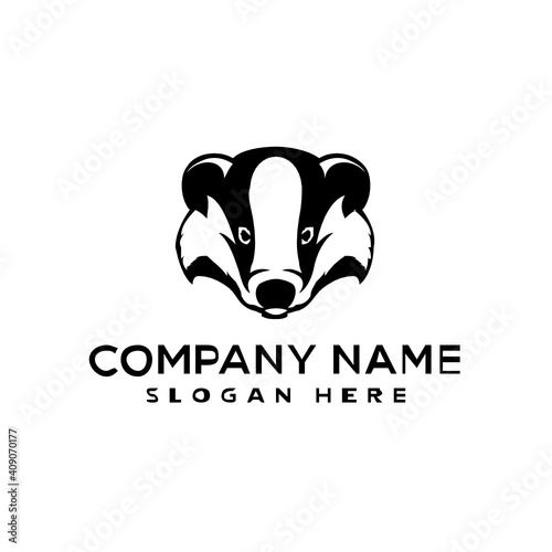 badger logo design template inspiration, vector illustration