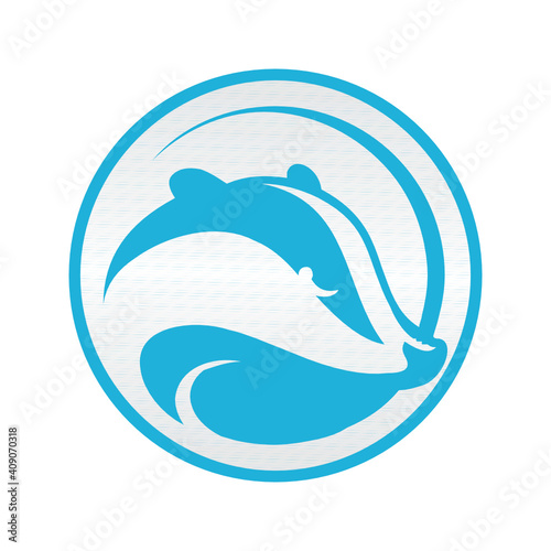 badger logo design template inspiration, vector illustration