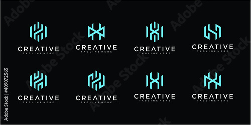 Creative monogram logo template