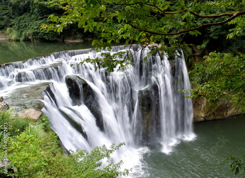 Fototapeta Naklejka Na Ścianę i Meble -  Shifen waterfall, Taipei, Taiwan