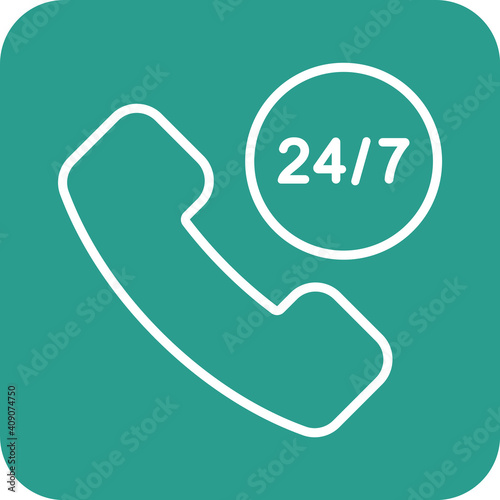 24 Hours Service Icon