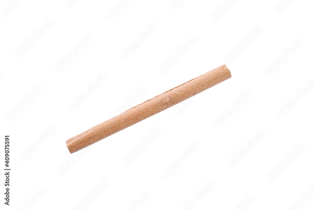 One aromatic incense stick isolated on white One aromatic incense stick isolated on white