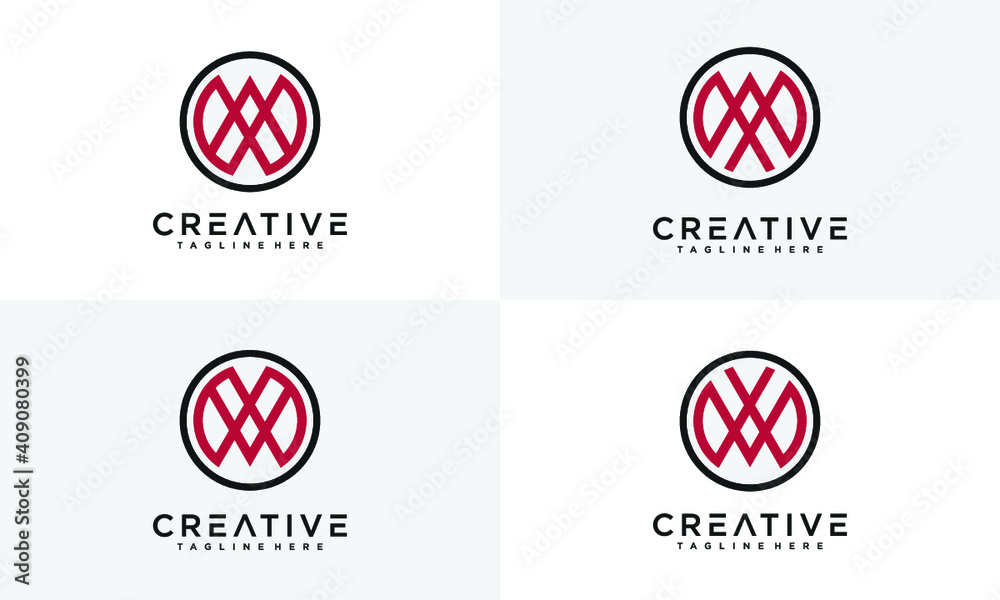 creative monogram logo design