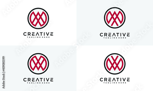 creative monogram logo design