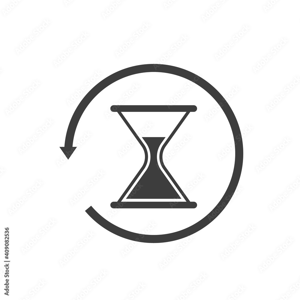 Time ago. Come back. Vector icon Time ago. Come back. Vector icon