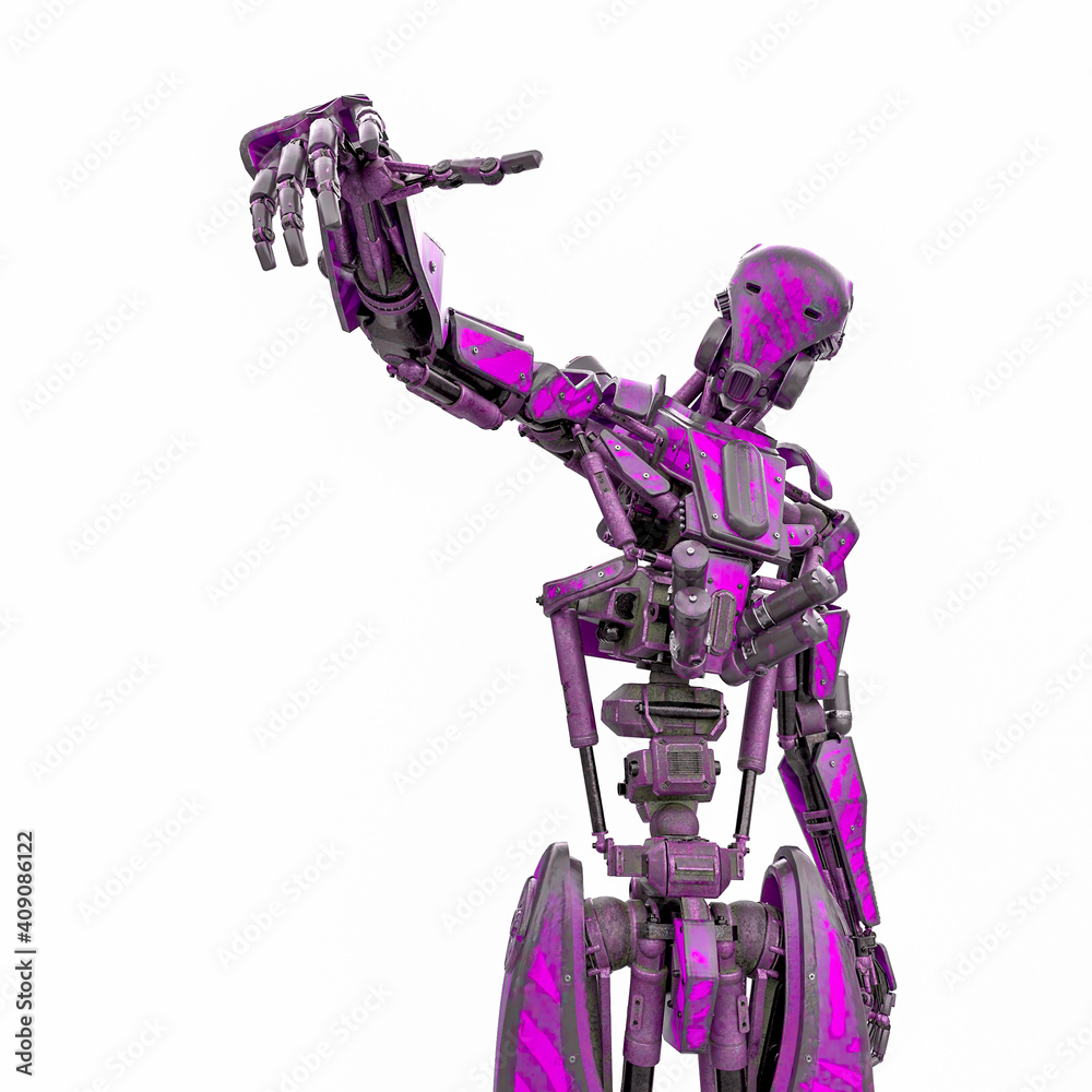 mega drone soldier robot is doing a gangster pose mega drone soldier robot is doing a gangster pose