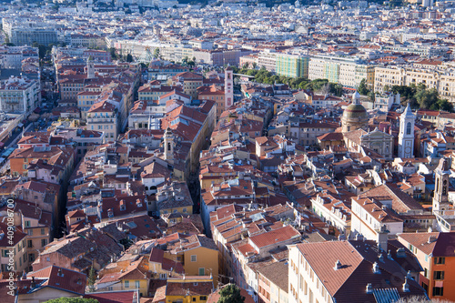 Aerial view of Nice, France