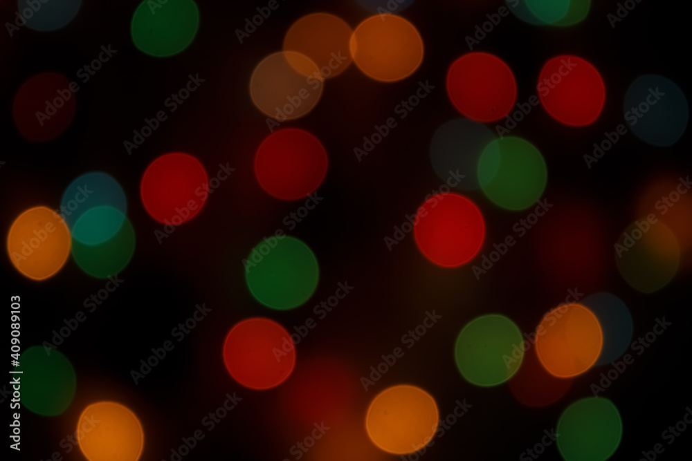 Obraz premium Abstract bokeh lights pattern background. Colorful circles.