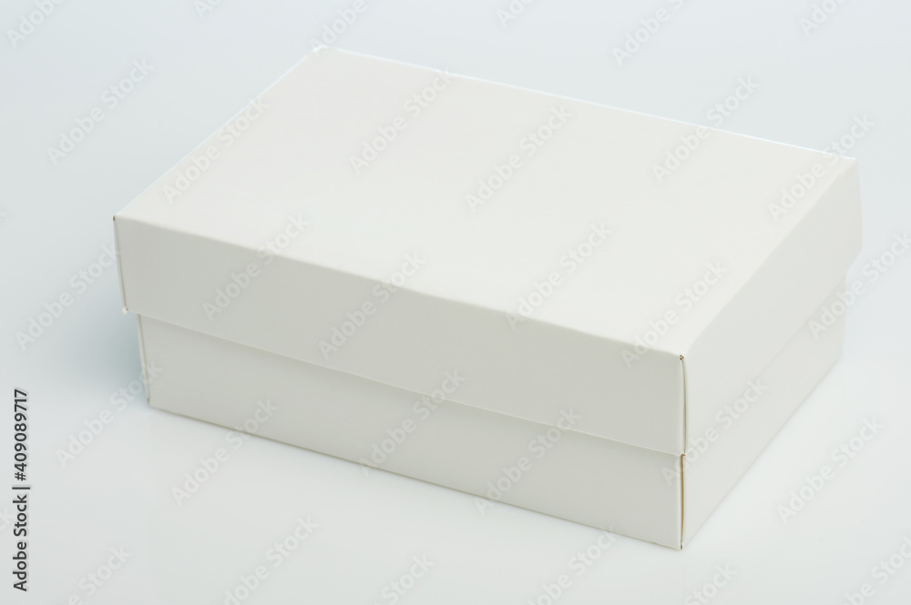 Rectangle white box isometric Rectangle white box isometric