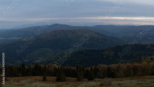 Panorama Tatr z Mogielicy