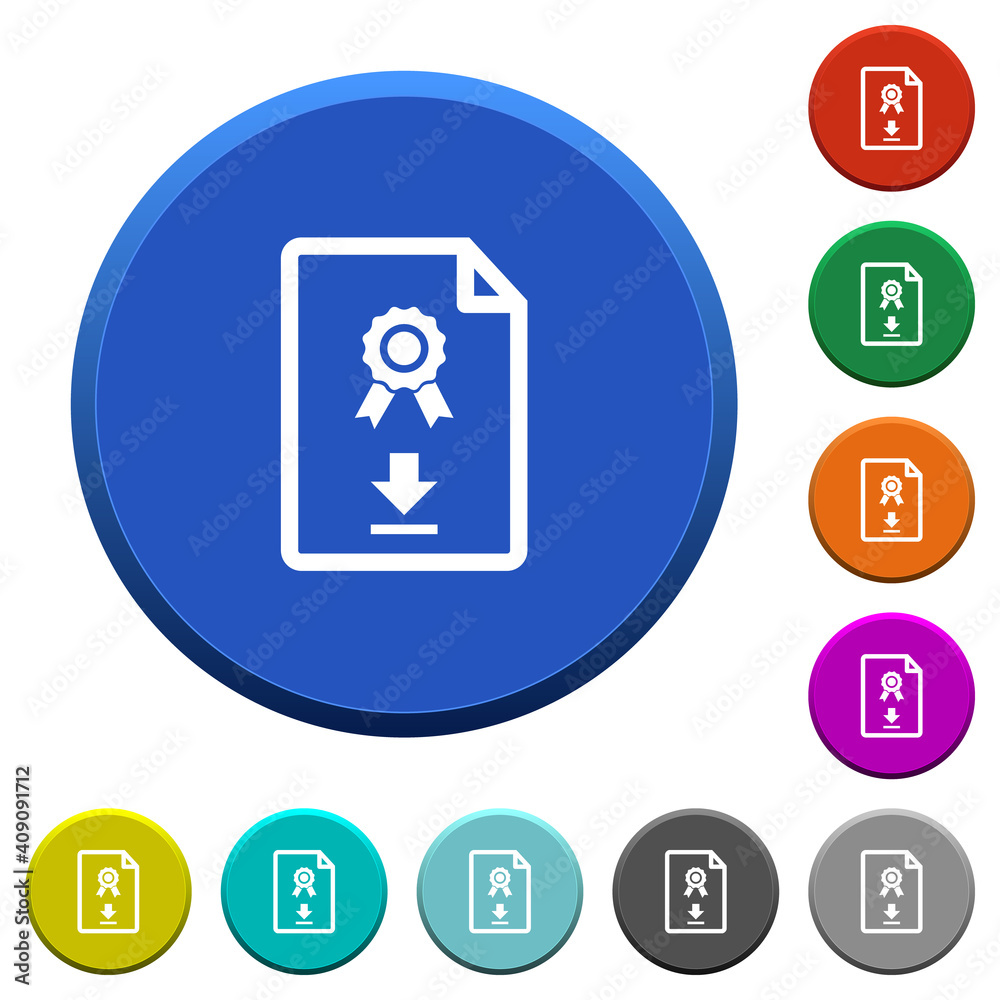 Download certificate beveled buttons Download certificate beveled buttons