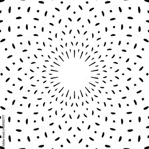 Geometric vector pattern with triangular elements. abstract ornament for wallpapers and backgrounds. Black and white colors.
