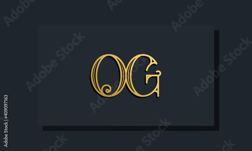 Minimal Inline style Initial OG logo. photo
