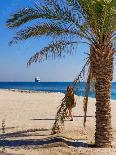 Carta da parati spiaggia a sir bani yas