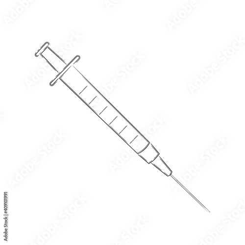 Isolated syringe medicines draw
