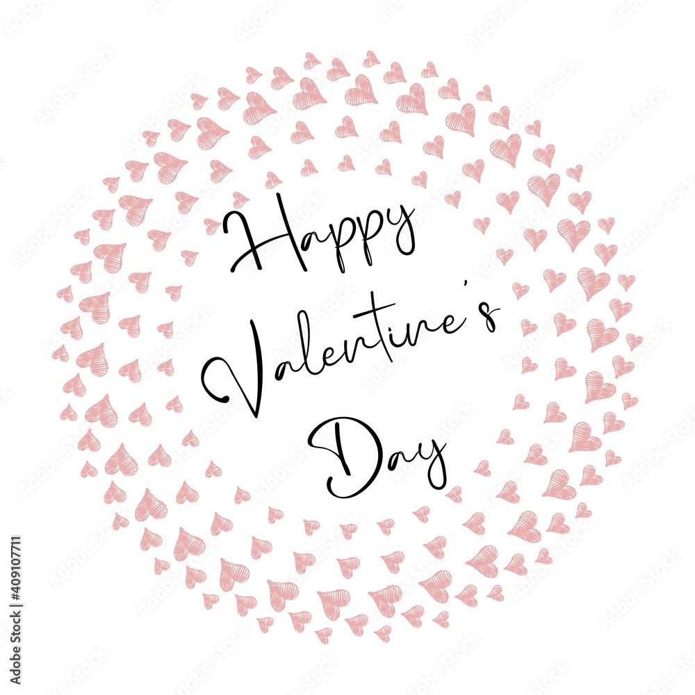 Fototapeta premium happy valentine's day banner, celebration card, love decleration, love related item, party invitation, classic card