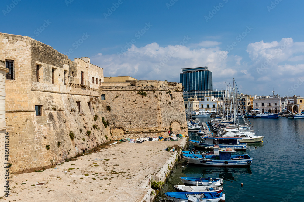 The old town and harbor of Gallipoli, Puglia, Italy