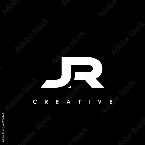 JR Letter Initial Logo Design Template Vector Illustration