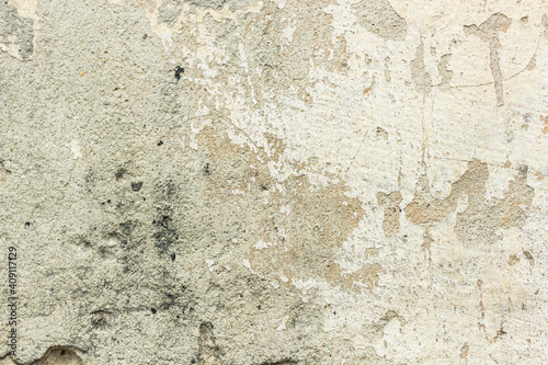 Background grey old rusty plastered wall © Ekaterina