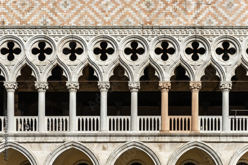 detail of the facade of a church, Venice San Marco