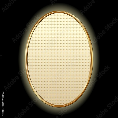 golden textured banner on black background