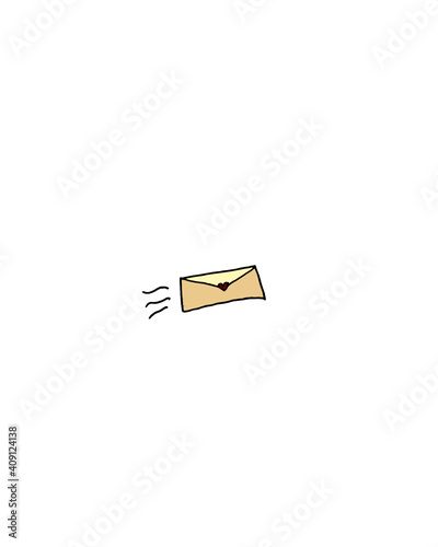 Illustration of flying Card