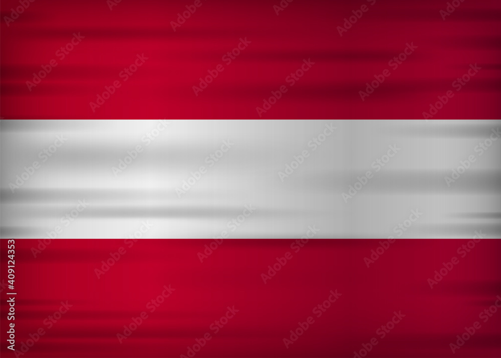 Austria flag realistic flag. Made in Austria. Vector illustration. Austria flag realistic flag. Made in Austria. Vector illustration.