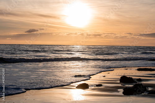 El Matador Beach in Malibu, Los Angeles, California at sunset