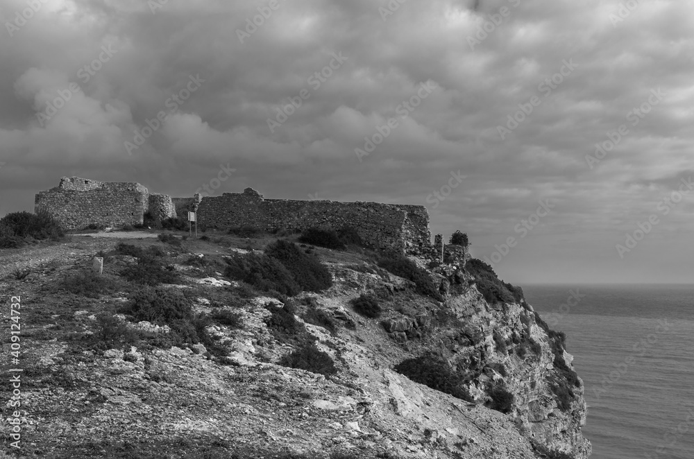 The Remains of Almadena Fortress in Boca do Rio, Algarve, Portugal The Remains of Almadena Fortress in Boca do Rio, Algarve, Portugal