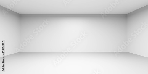 Wallpaper Mural white empty room with copy space to add content and design 3d render illustration Torontodigital.ca