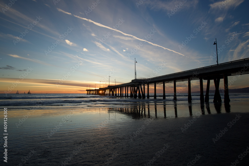 Sunset at Venice Beach