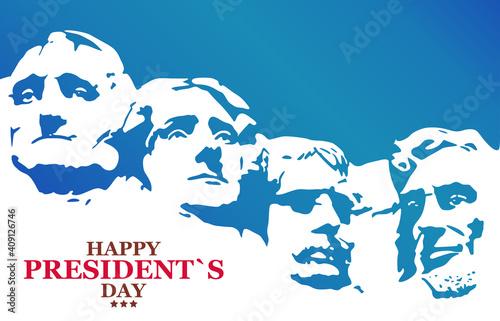 Canvastavla Banner Happy Presidents day in United States