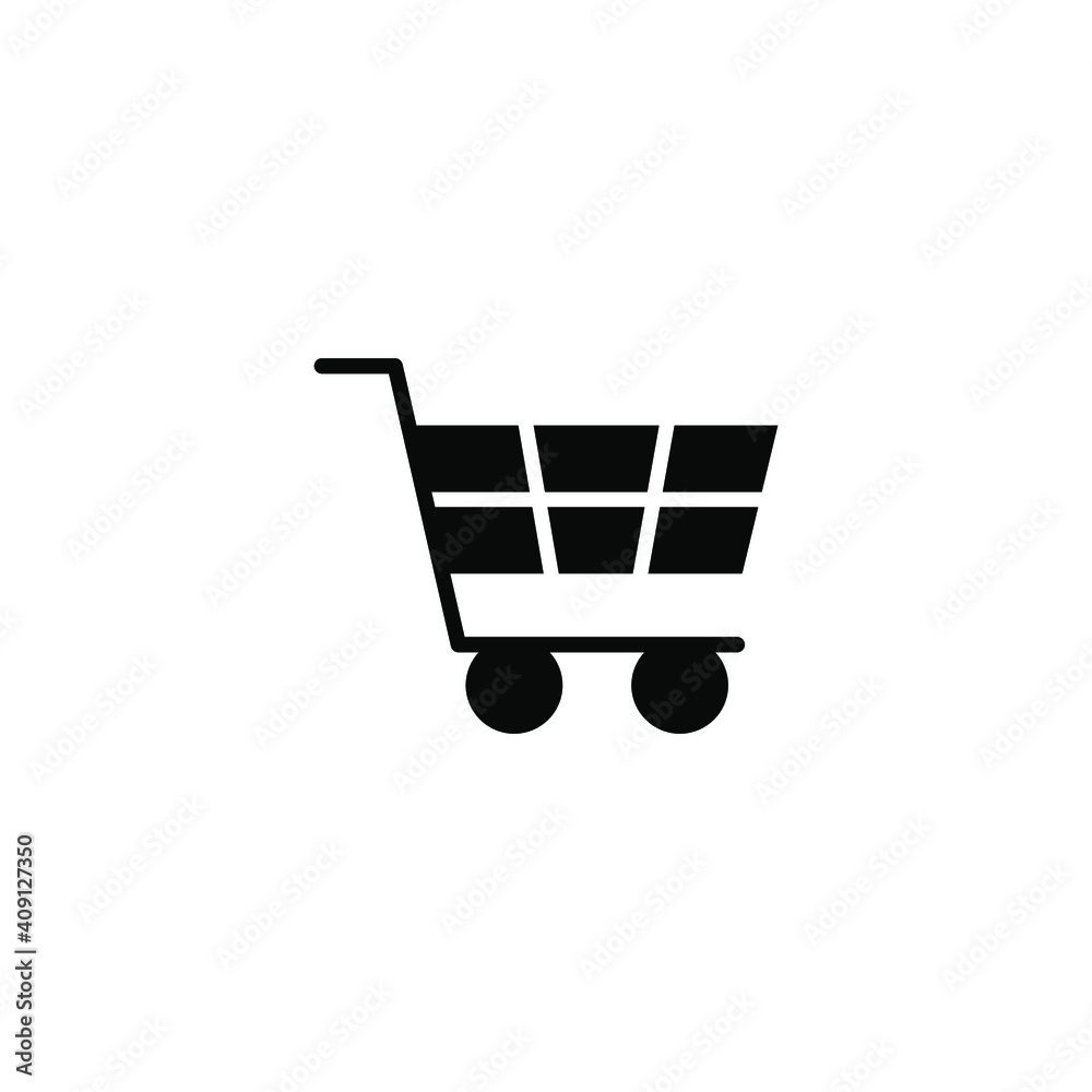 Shopping cart icon. Simple solid style for web template and app. Shop, basket, bag, store, online, purchase, buy, retail, vector illustration design on white background. EPS 10 Shopping cart icon. Simple solid style for web template and app. Shop, basket, bag, store, online, purchase, buy, retail, vector illustration design on white background. EPS 10