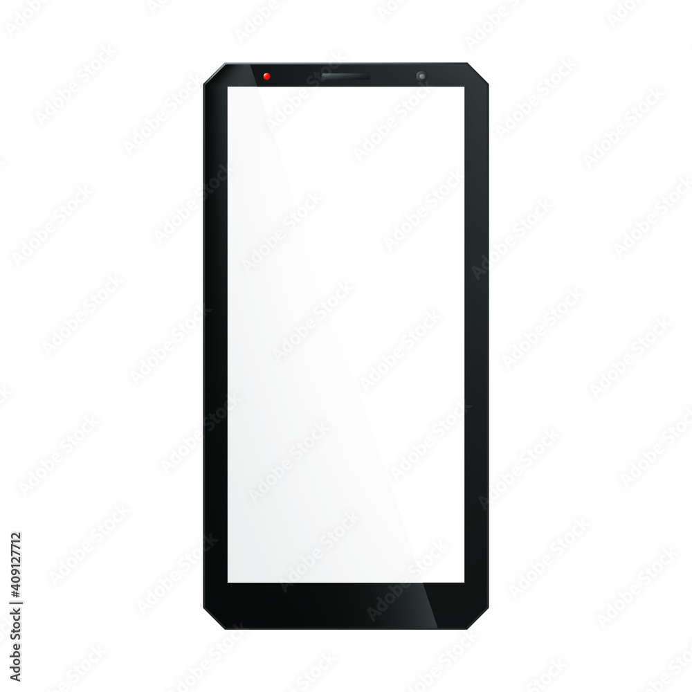 Vector Drawing Modern Smartphone Design. Isolated on white Background. Vector Illustration Vector Drawing Modern Smartphone Design. Isolated on white Background. Vector Illustration